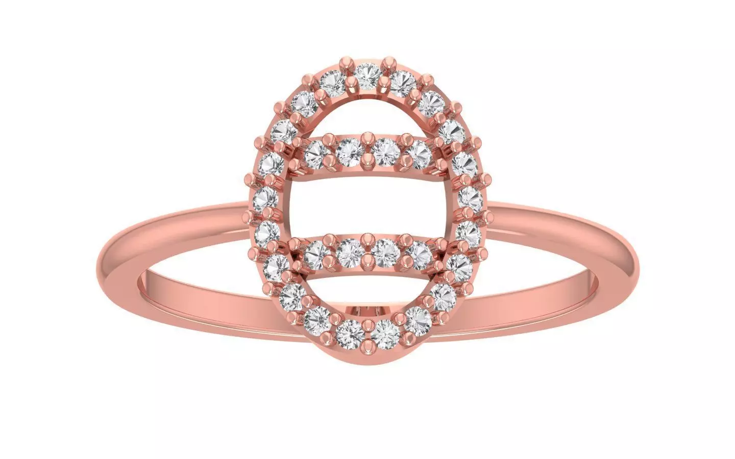 Solitaire Wedding Engagement Women Light Weight Rings 3D print model
