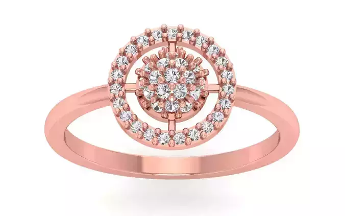 Solitaire Wedding Engagement Women Light Weight Rings