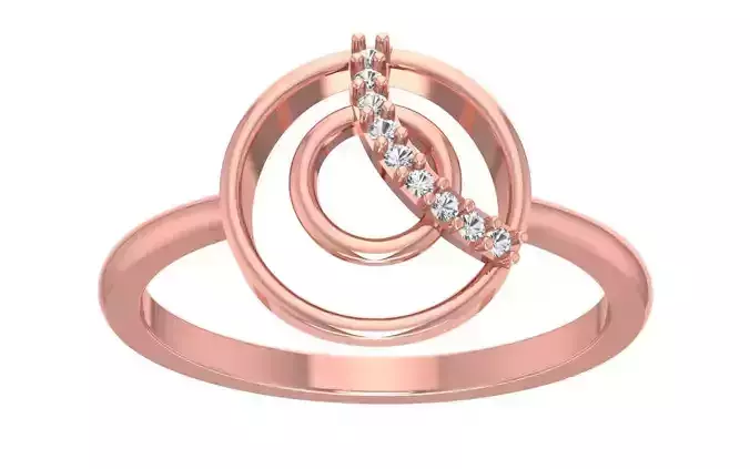 Solitaire Wedding Engagement Women Light Weight Rings