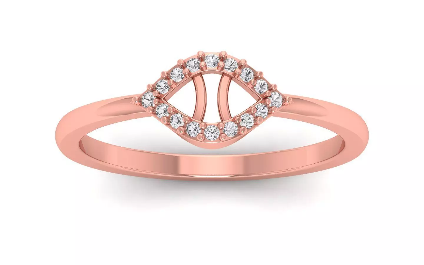 Solitaire Wedding Engagement Women Light Weight Rings 3D print model