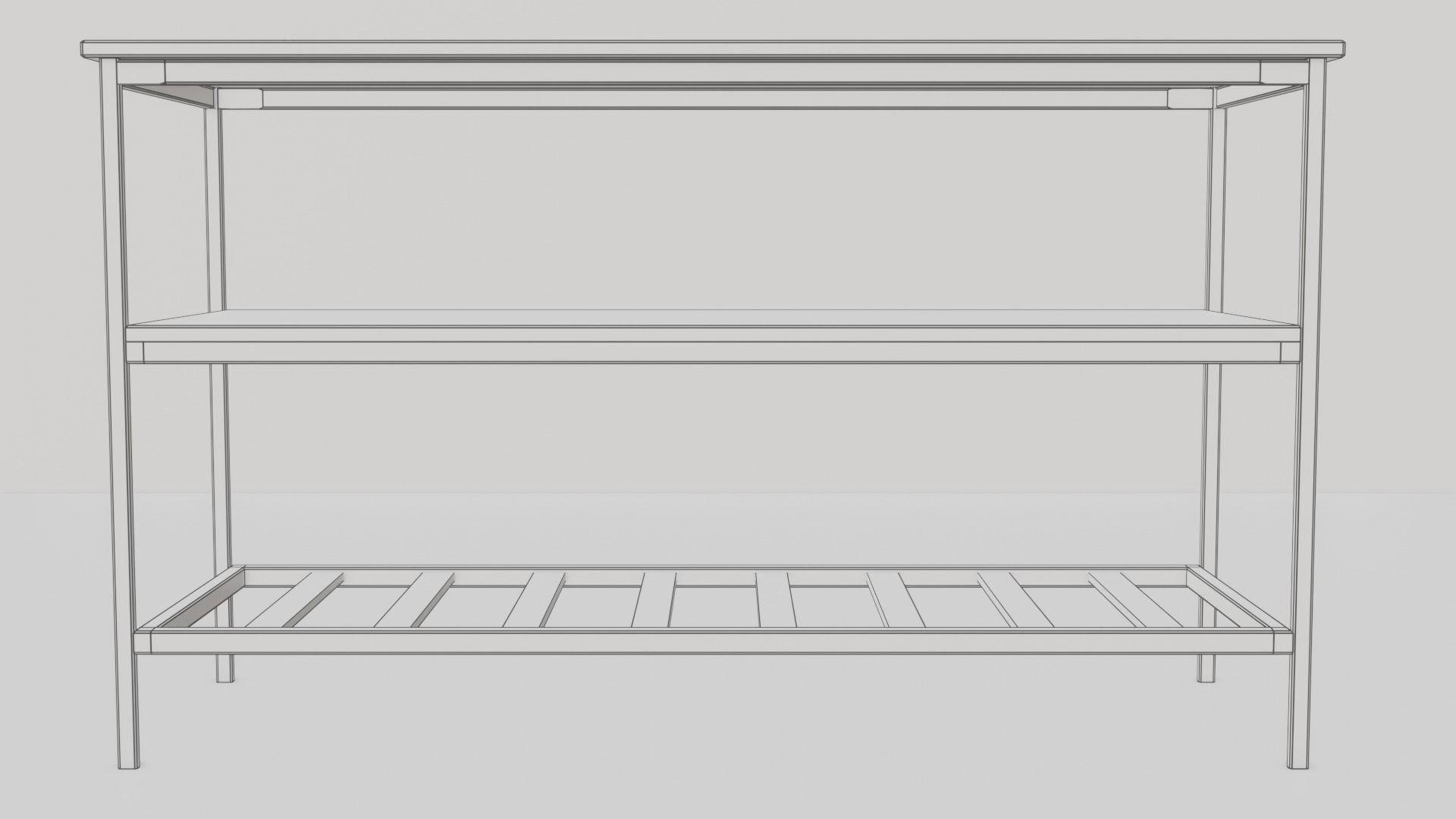 Kitchen Island Counter Table 3D model_6