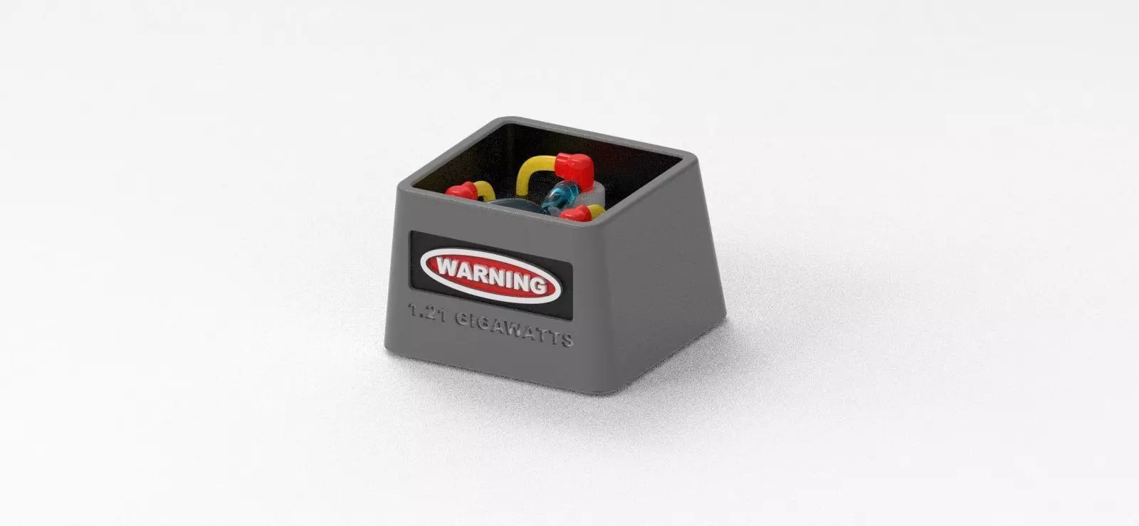 Back to the Future Flux Capacitor - Keycap - 3D Model File STL 3D print model