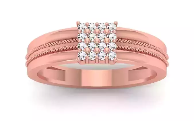 Solitaire Wedding Engagement Band Ring 