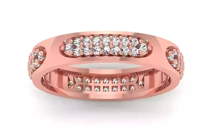 Solitaire Wedding Engagement Band Ring 