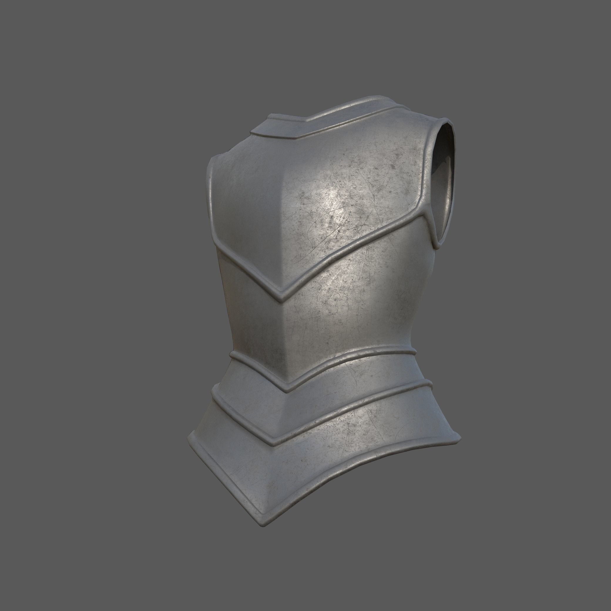 20 Body Armor Base Mesh Pack With UV Low-poly 3D model_23