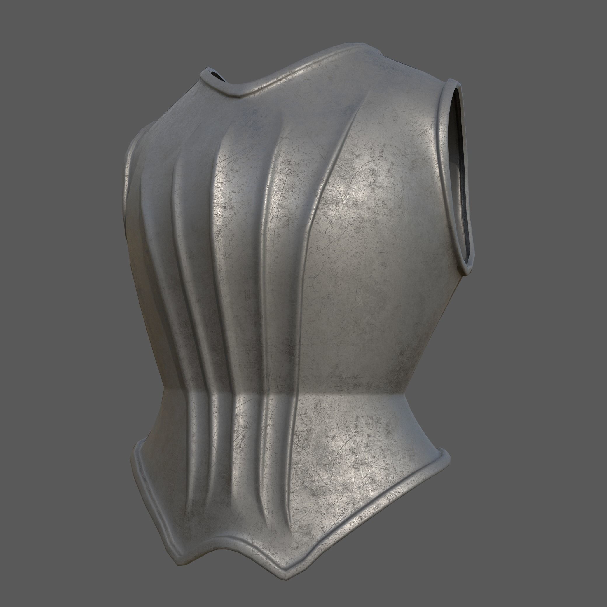 20 Body Armor Base Mesh Pack With UV Low-poly 3D model_22