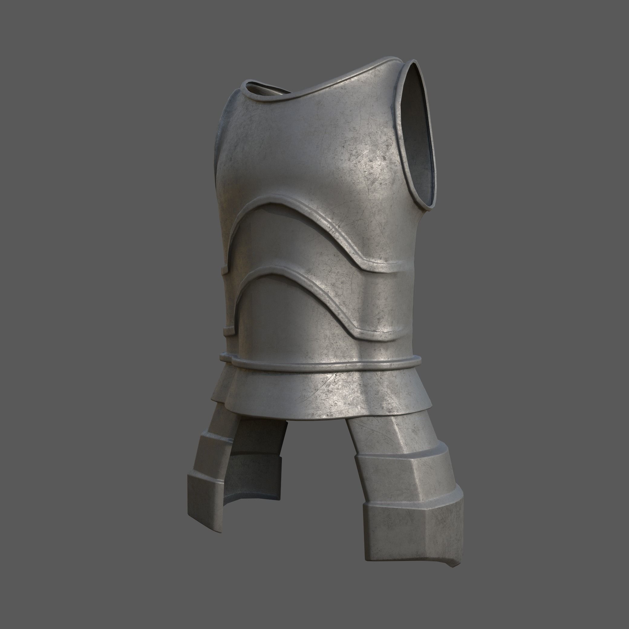 20 Body Armor Base Mesh Pack With UV Low-poly 3D model_11