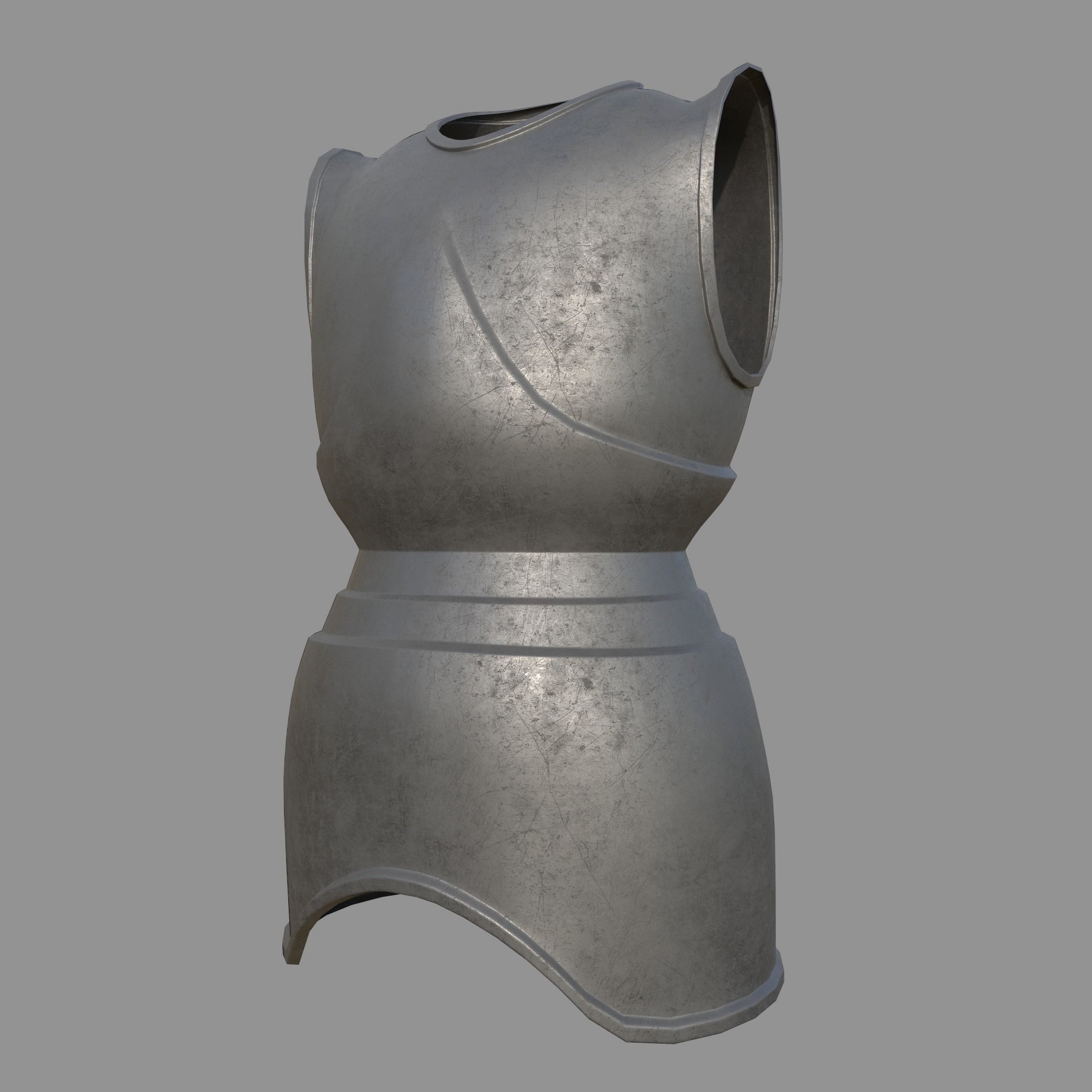 20 Body Armor Base Mesh Pack With UV Low-poly 3D model_8