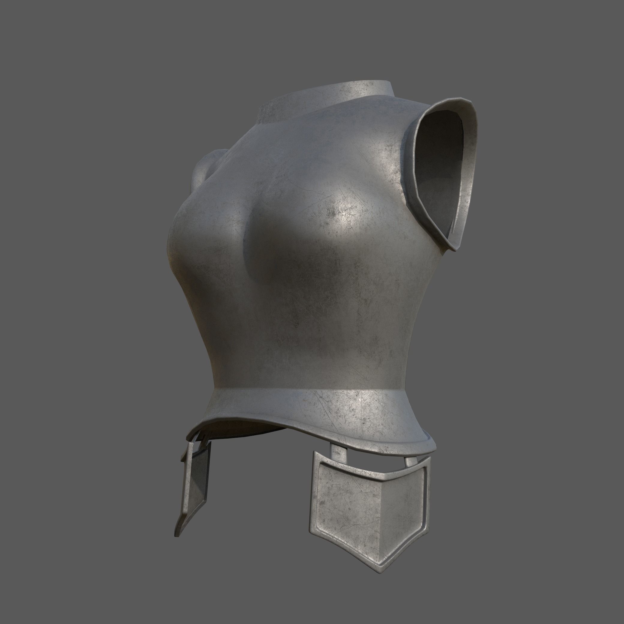 20 Body Armor Base Mesh Pack With UV Low-poly 3D model_17