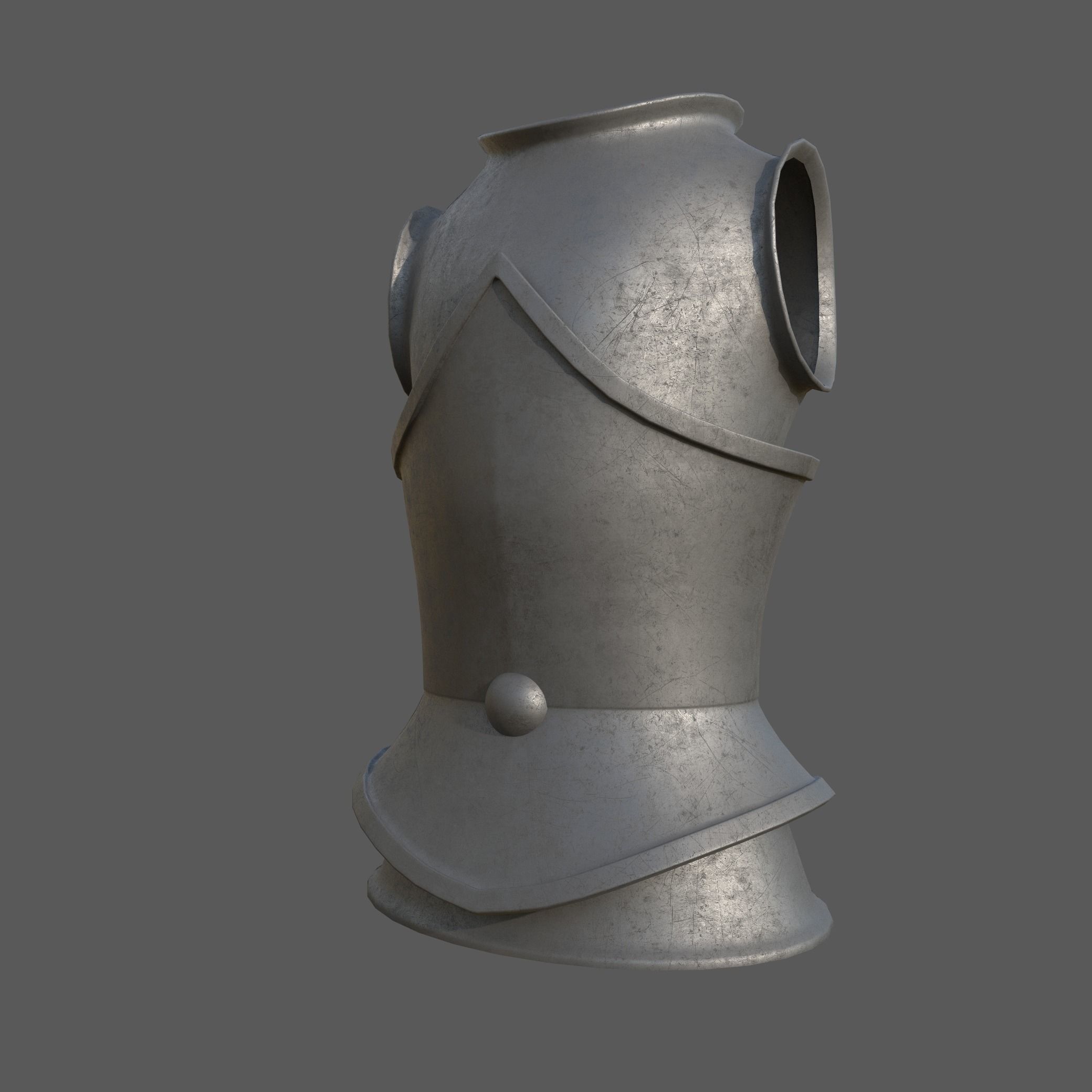 20 Body Armor Base Mesh Pack With UV Low-poly 3D model_14