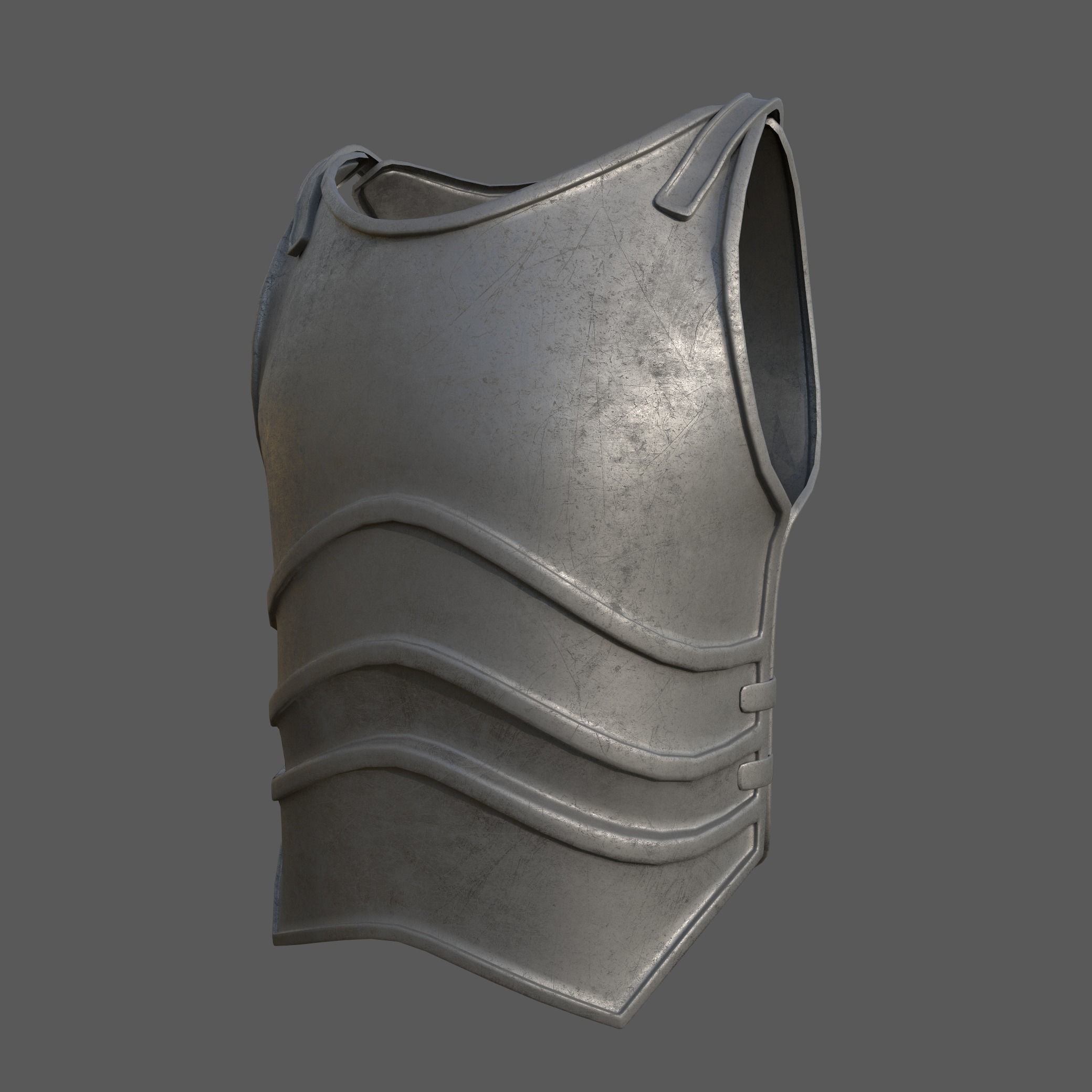 20 Body Armor Base Mesh Pack With UV Low-poly 3D model_27