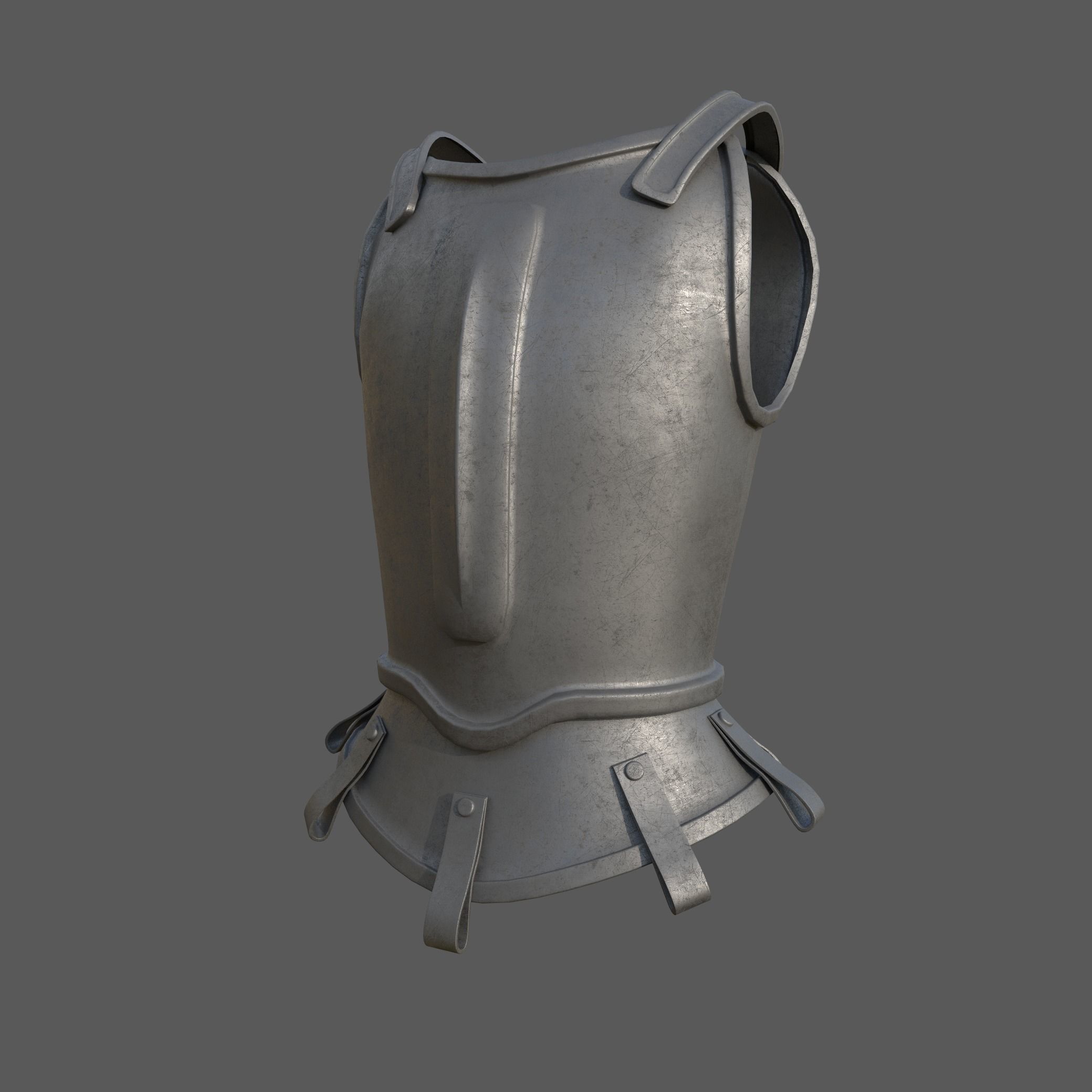 20 Body Armor Base Mesh Pack With UV Low-poly 3D model_10