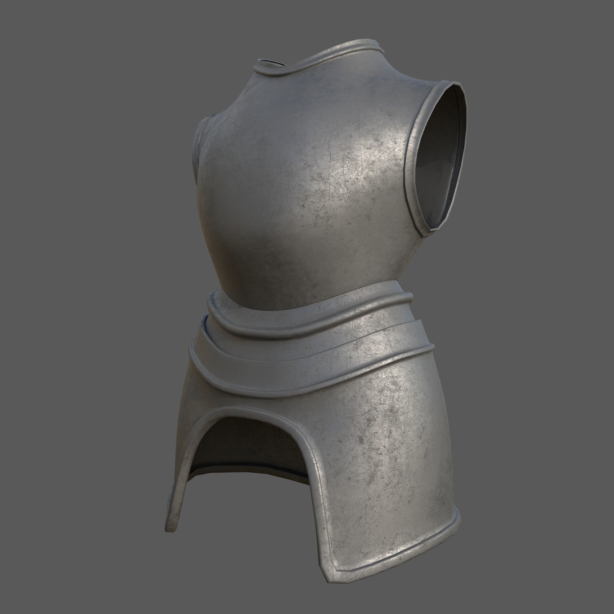 20 Body Armor Base Mesh Pack With UV Low-poly 3D model_12
