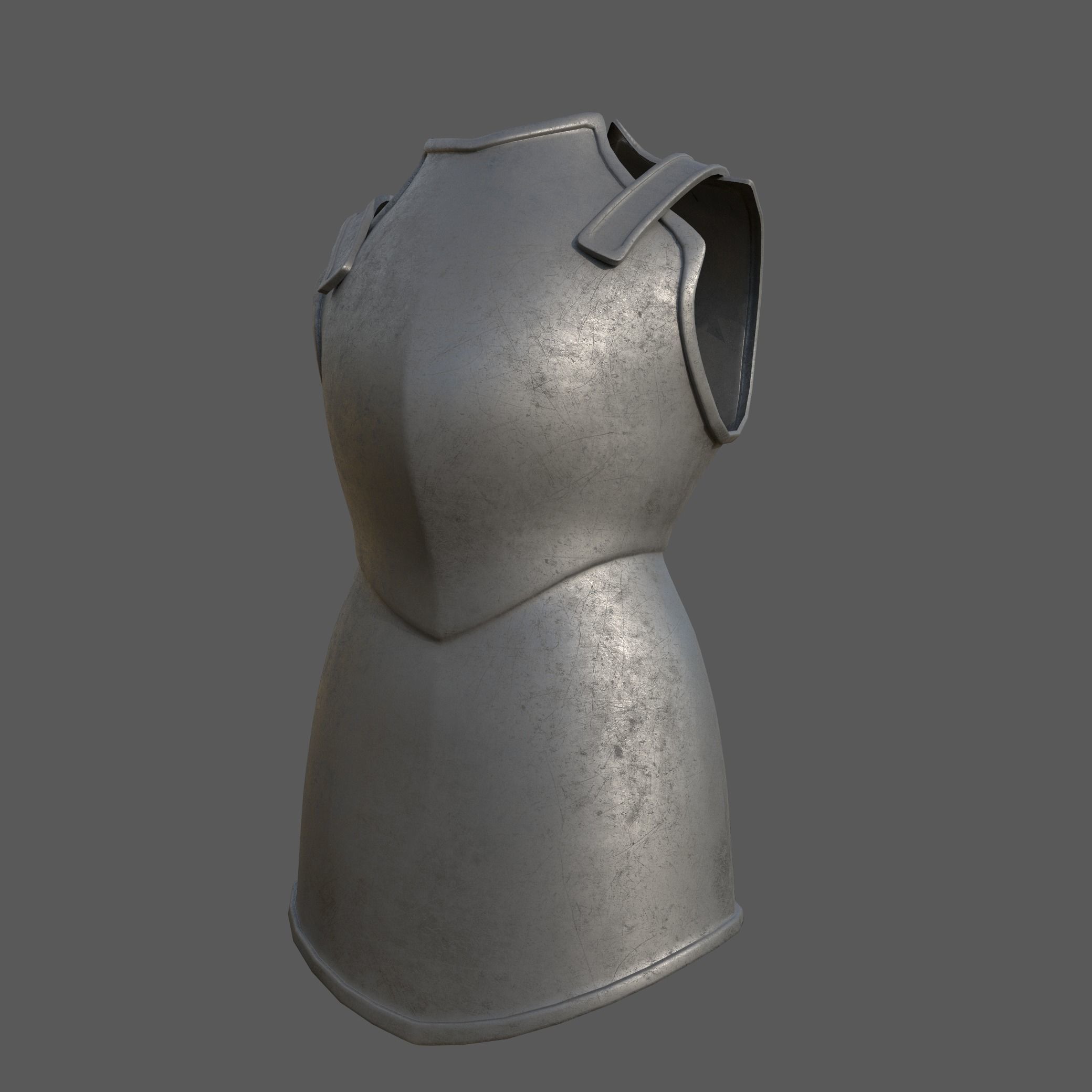 20 Body Armor Base Mesh Pack With UV Low-poly 3D model_26