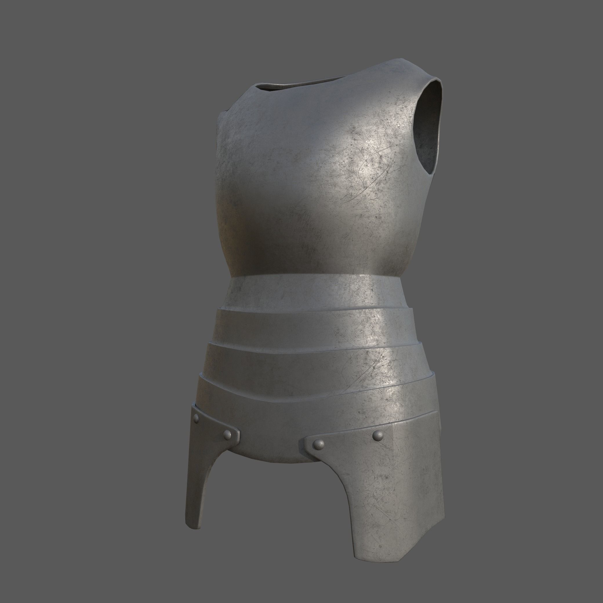 20 Body Armor Base Mesh Pack With UV Low-poly 3D model_16