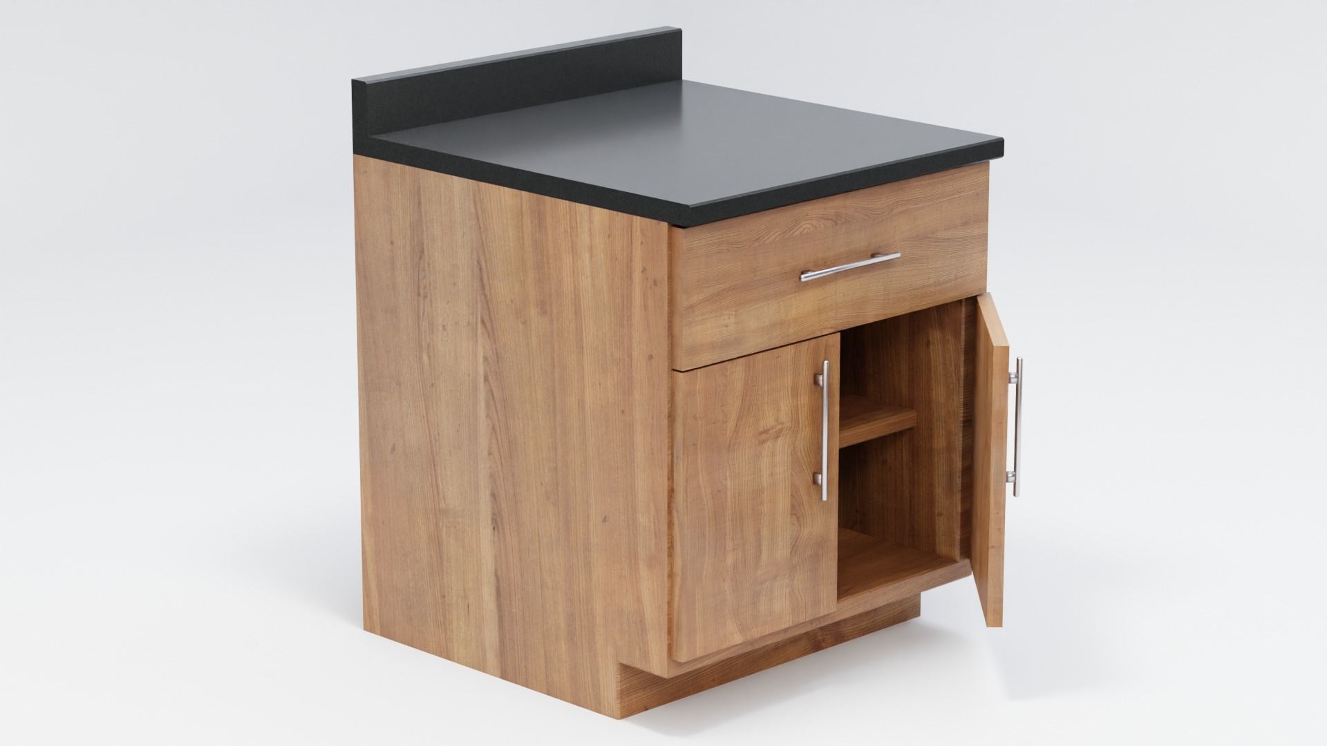 Modern Kitchen Counter 3D model_2