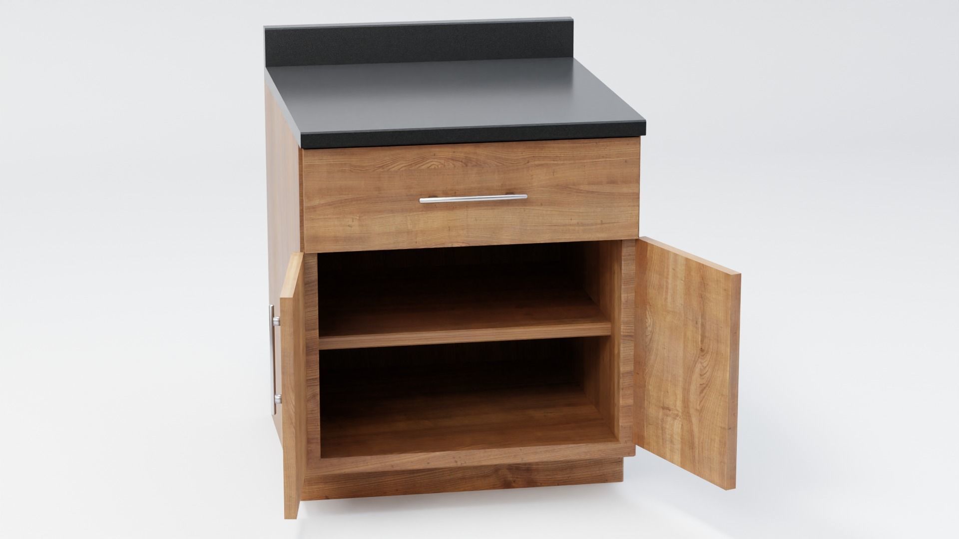 Modern Kitchen Counter 3D model_4