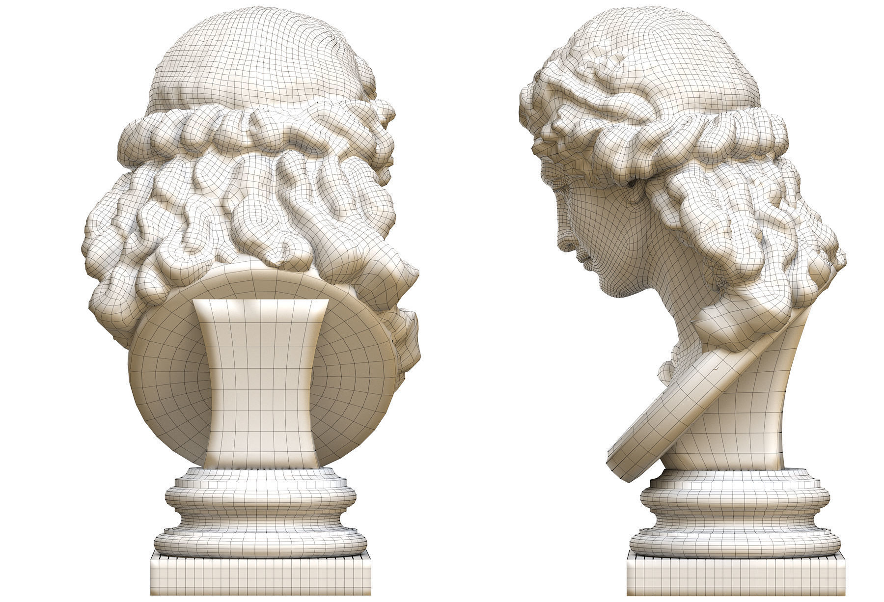 Ariadna Bust 3D print model_13