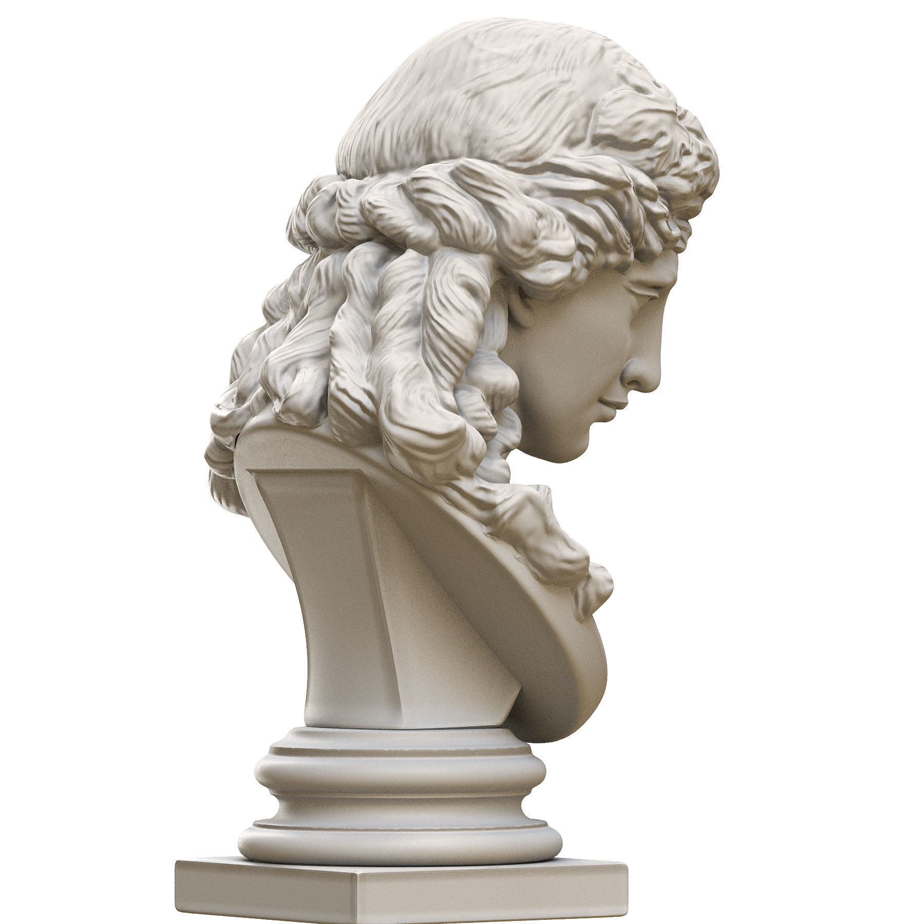 Ariadna Bust 3D print model_2