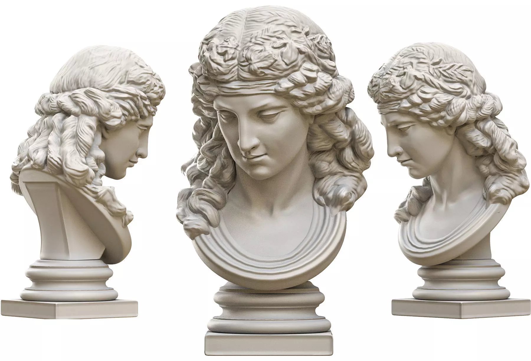 Ariadna Bust 3D print model_0