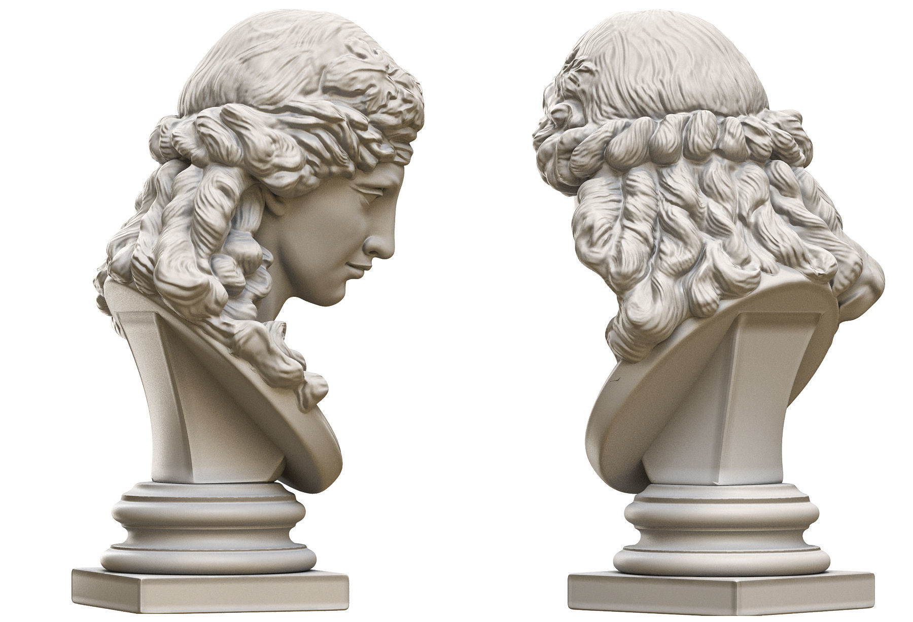 Ariadna Bust 3D print model_10