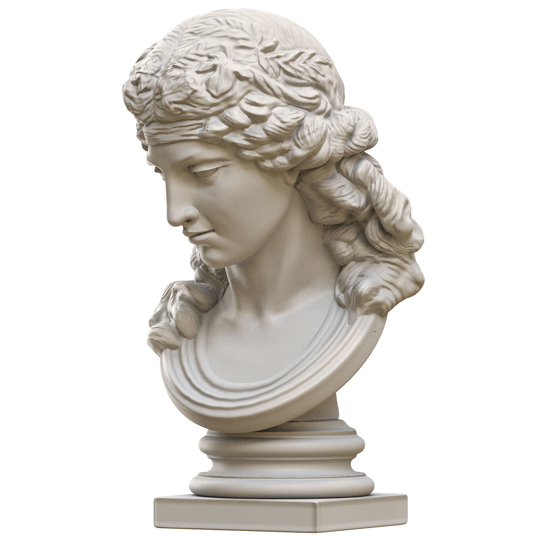 Ariadna Bust 3D print model_8