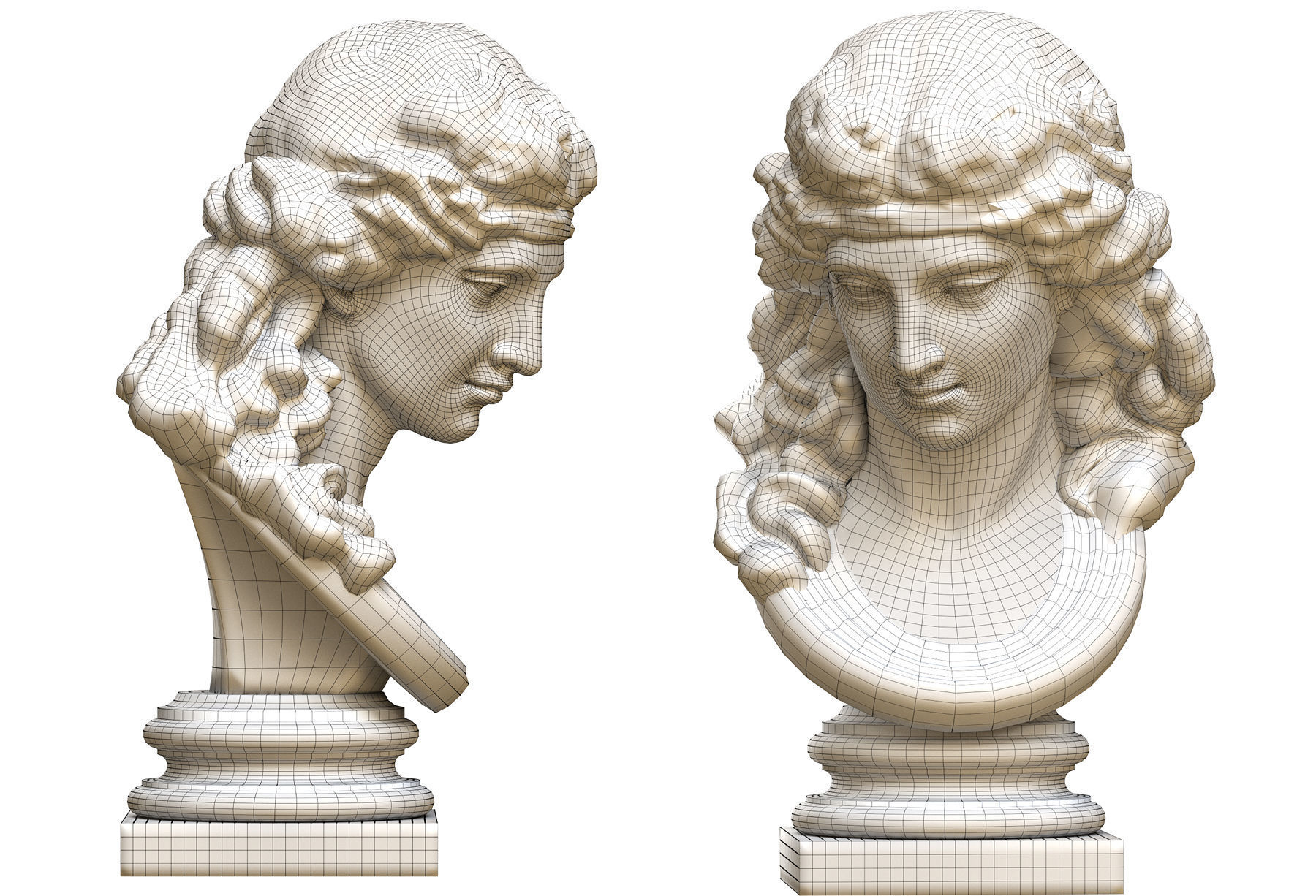Ariadna Bust 3D print model_12