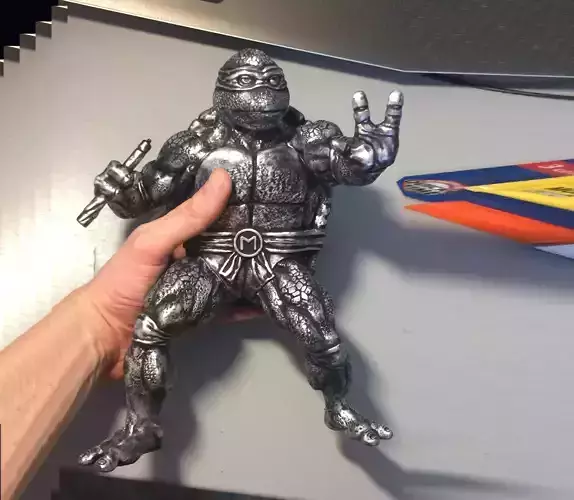 Michelangello 1987 Ninja Turtles STL 3D print model