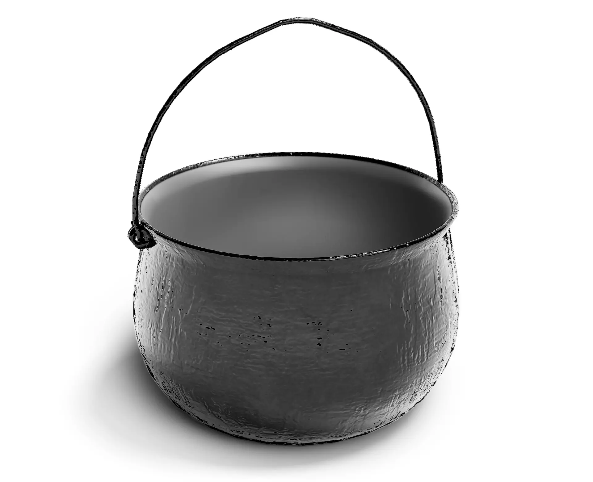 PBR bowler pot cauldron er1 Low-poly 3D model