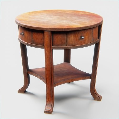 VIntage Table Low-poly 3D model