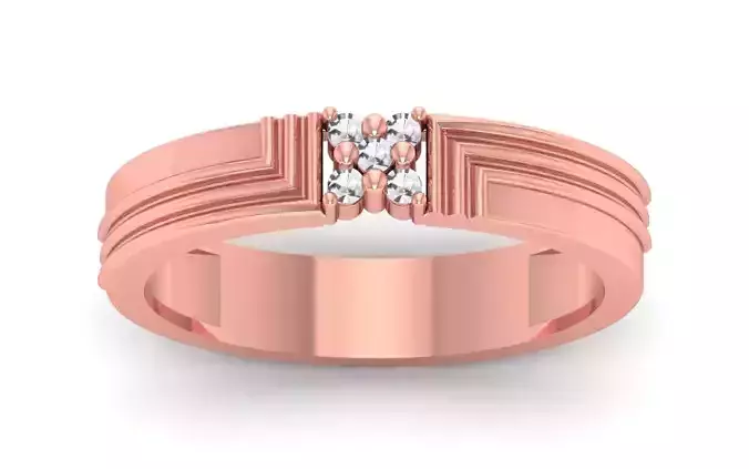 Solitaire Wedding Engagement Band Ring 