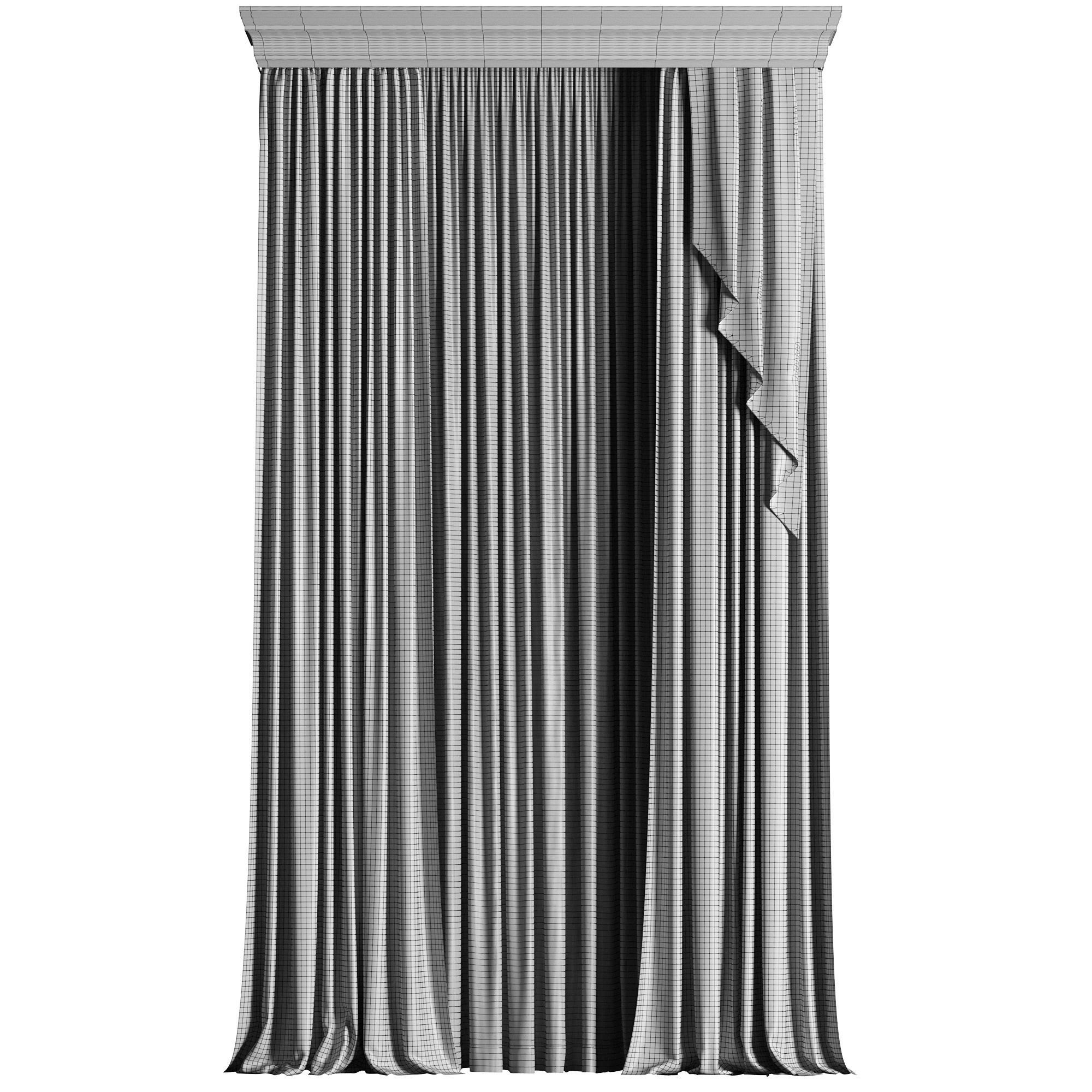 Curtain 004 3D model_3