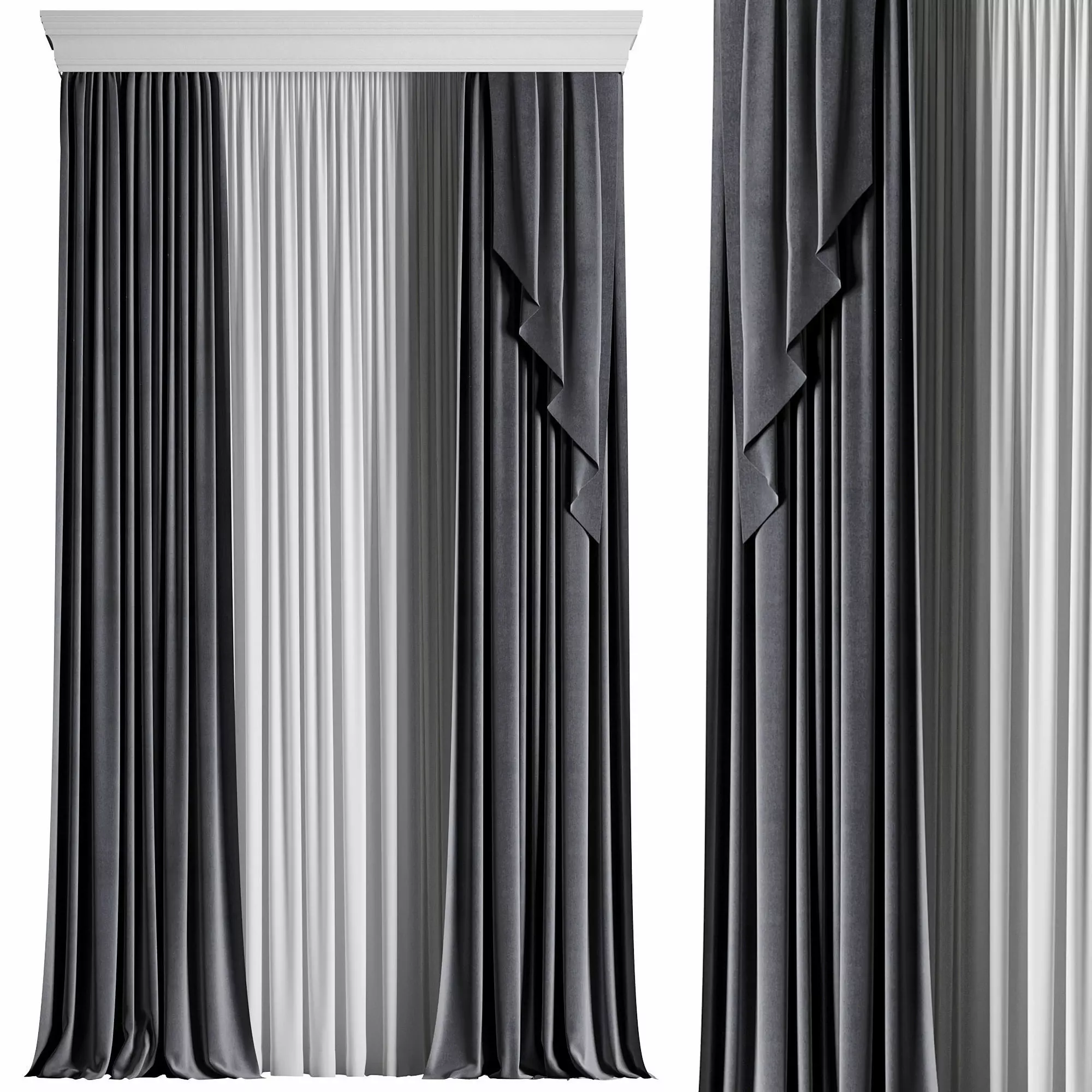 Curtain 004 3D model_0