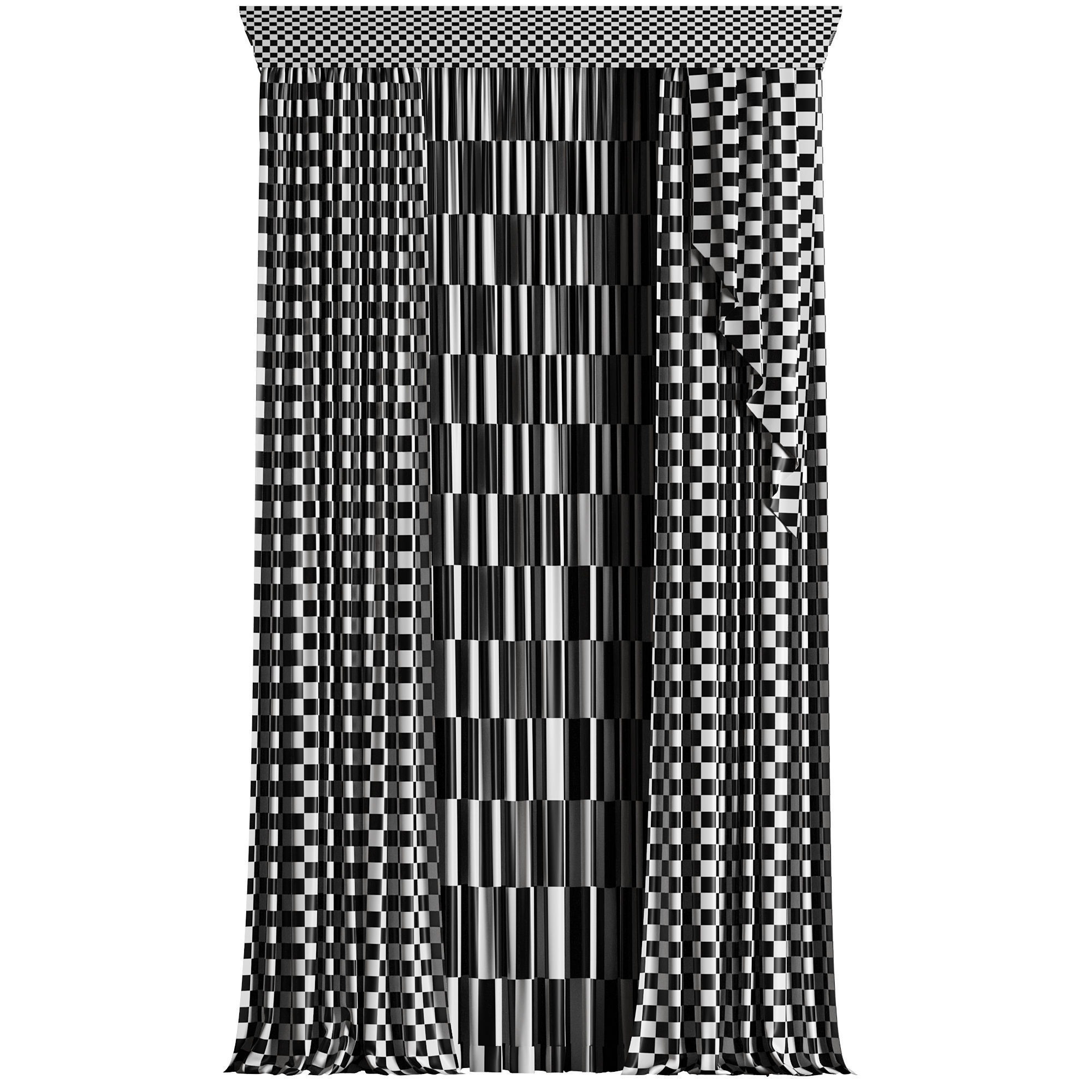 Curtain 004 3D model_5