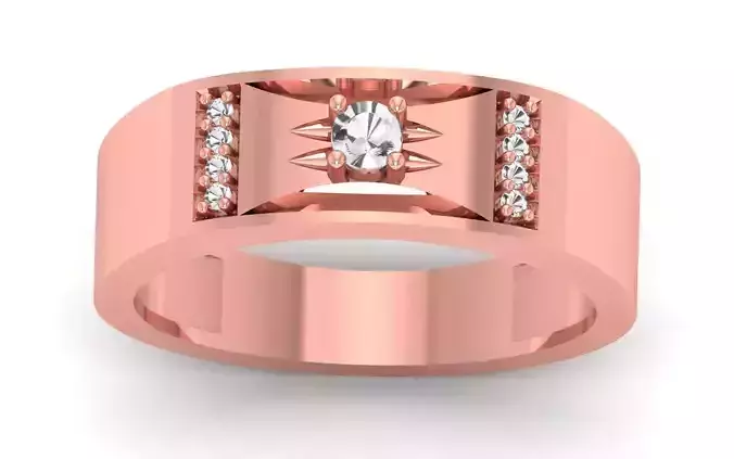 Solitaire Wedding Engagement Band Ring 