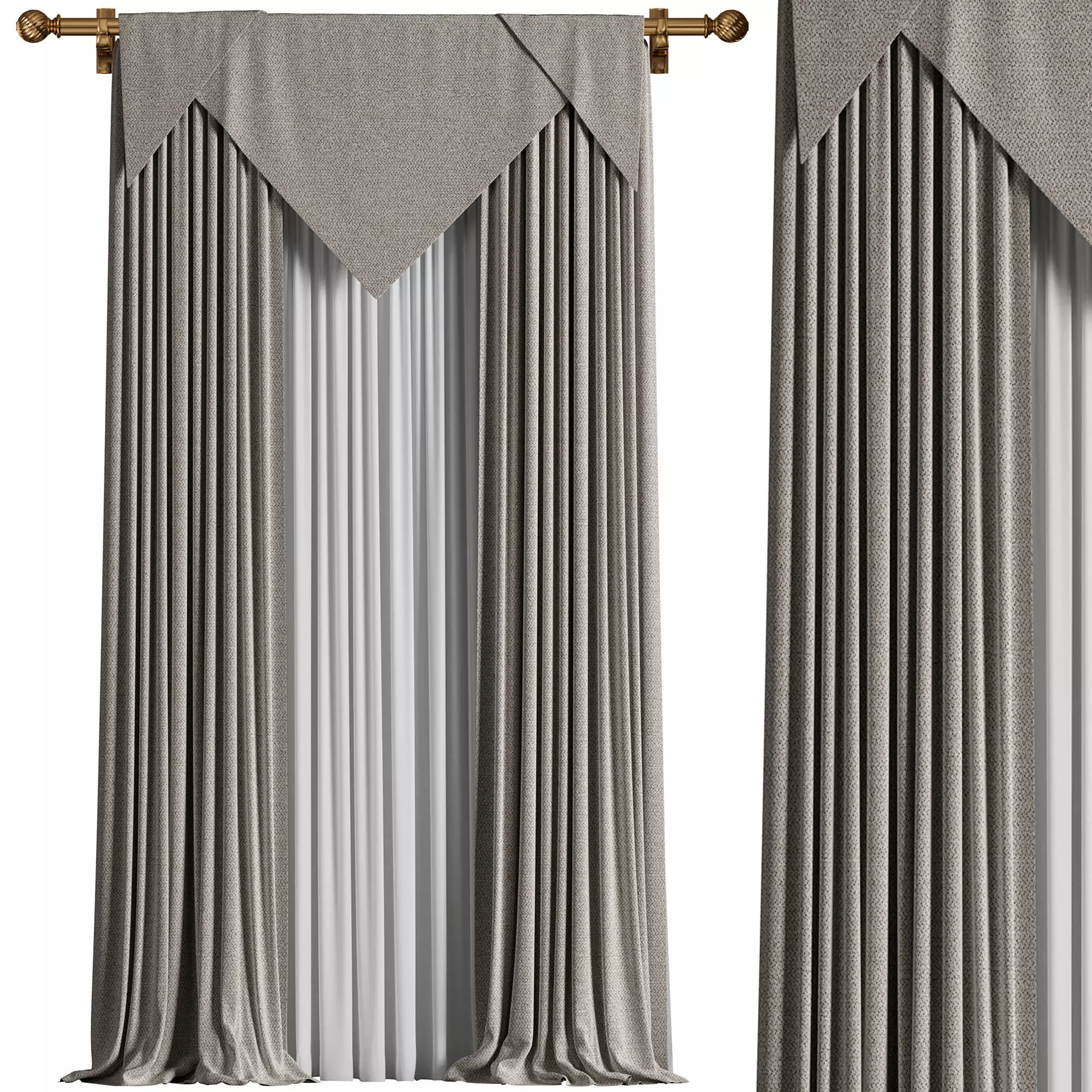 Curtain 005 3D model_0