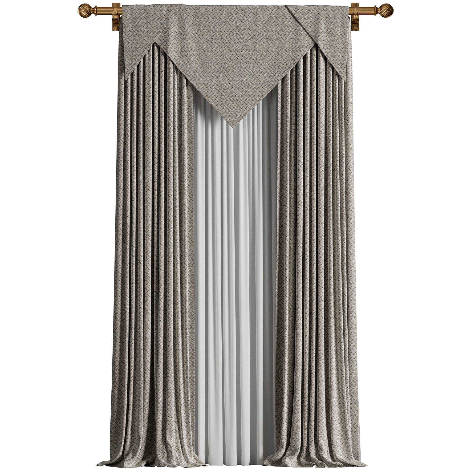 Curtain 005 3D model_1