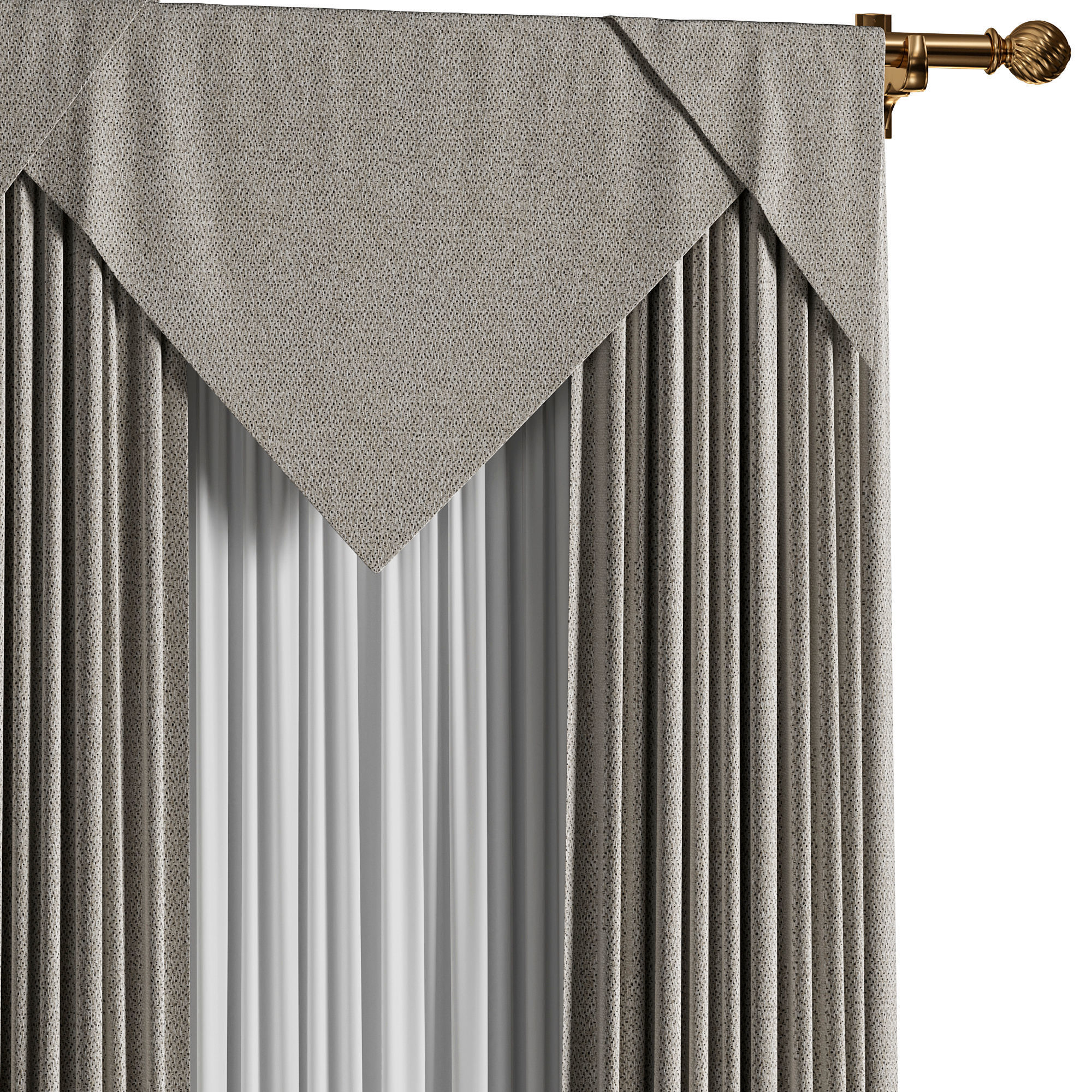 Curtain 005 3D model_2