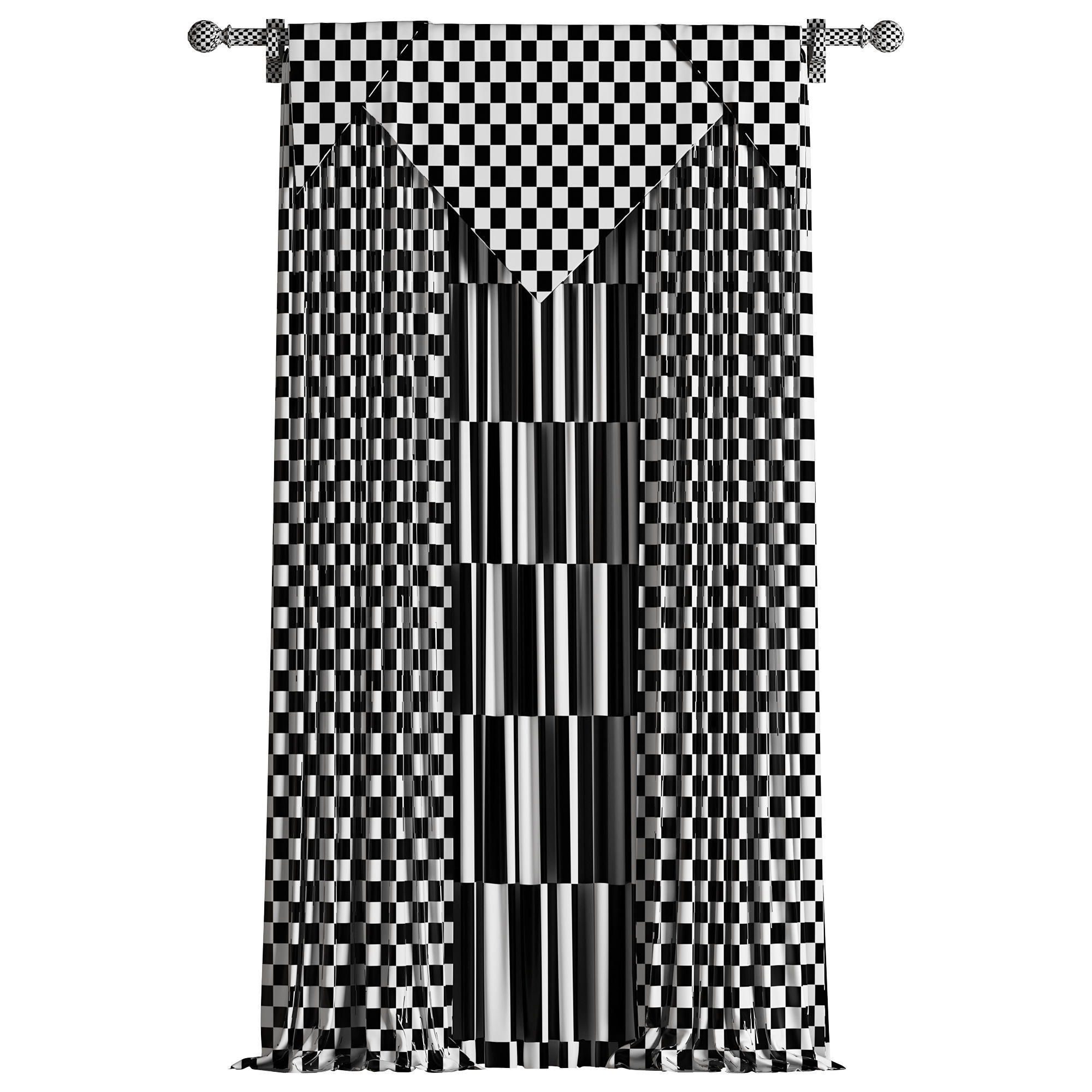 Curtain 005 3D model_5