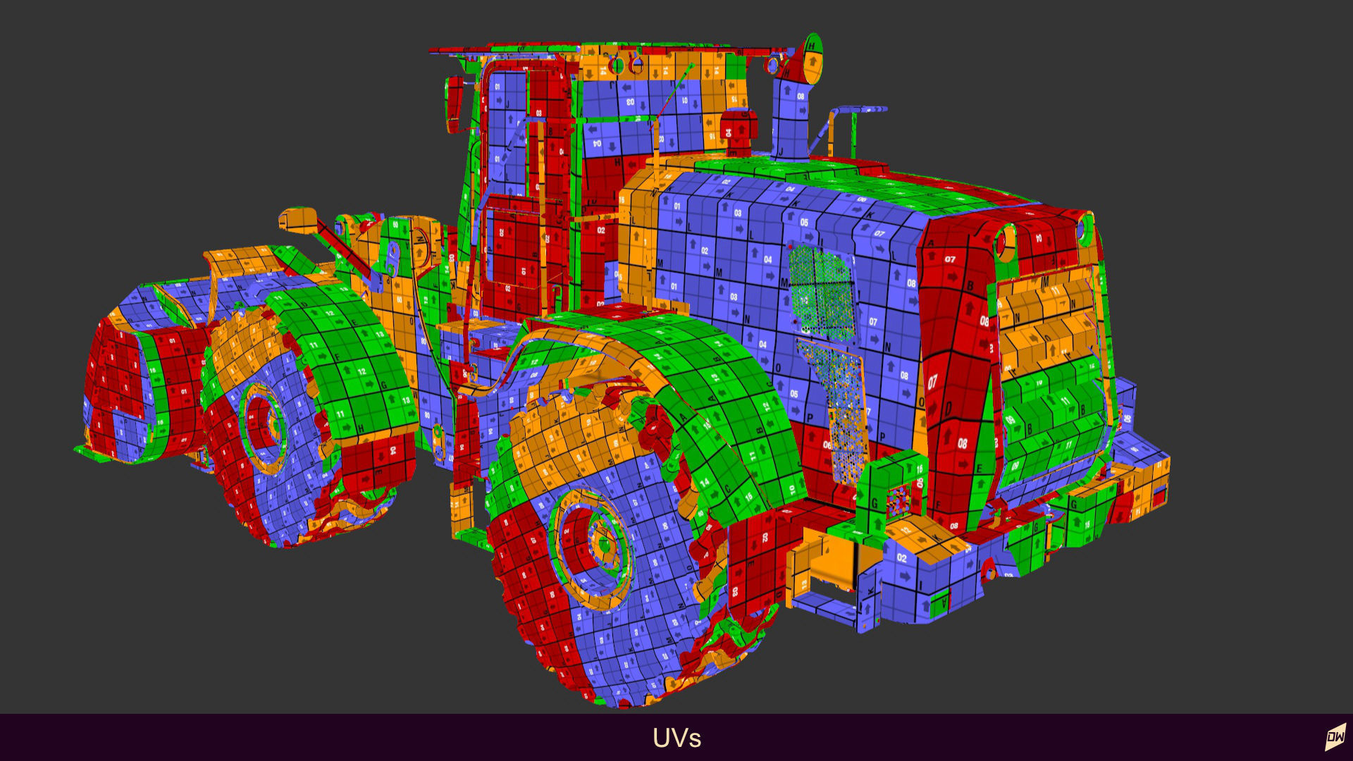 Wheel loader rig  3D model_43