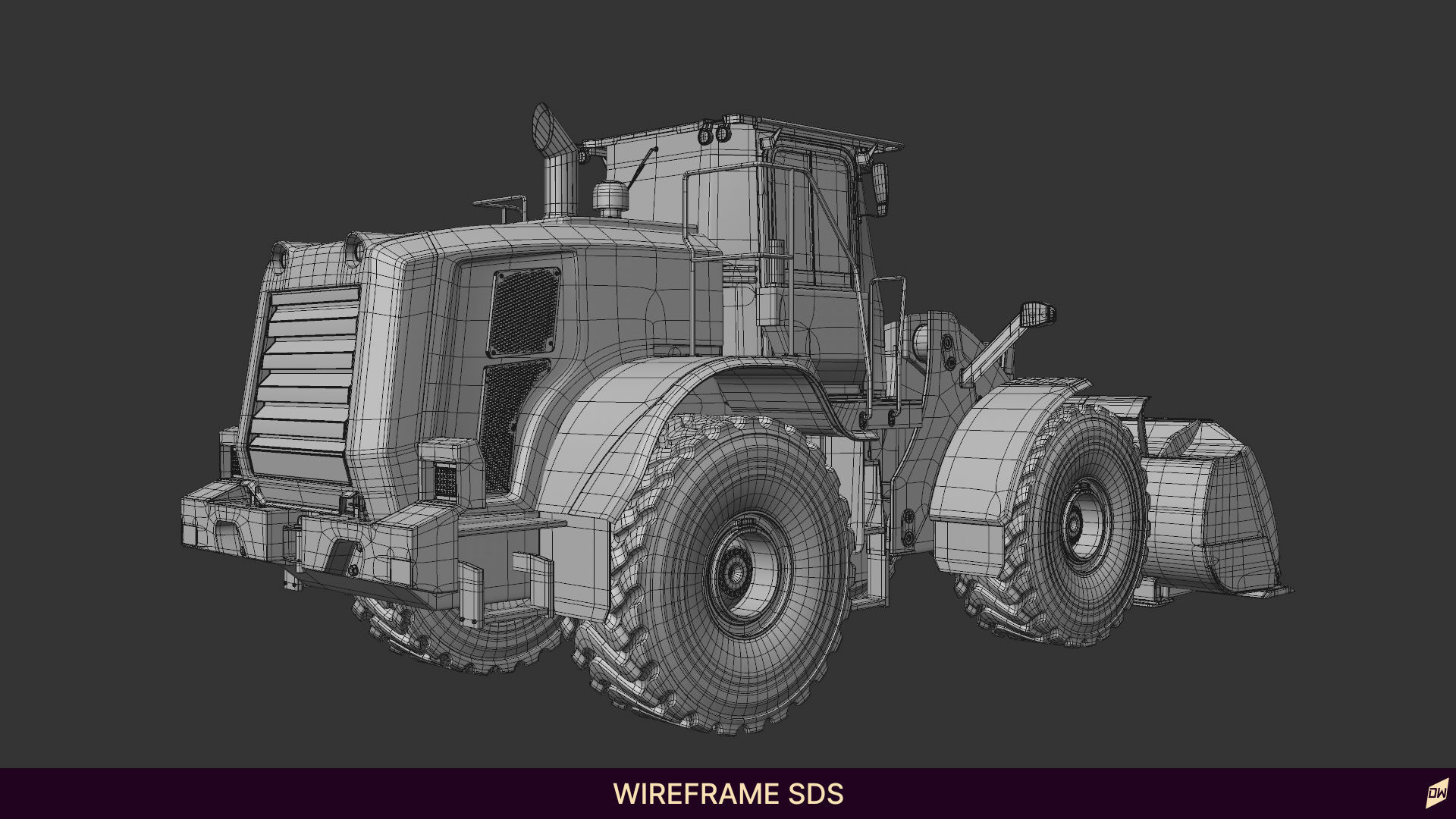 Wheel loader rig  3D model_19