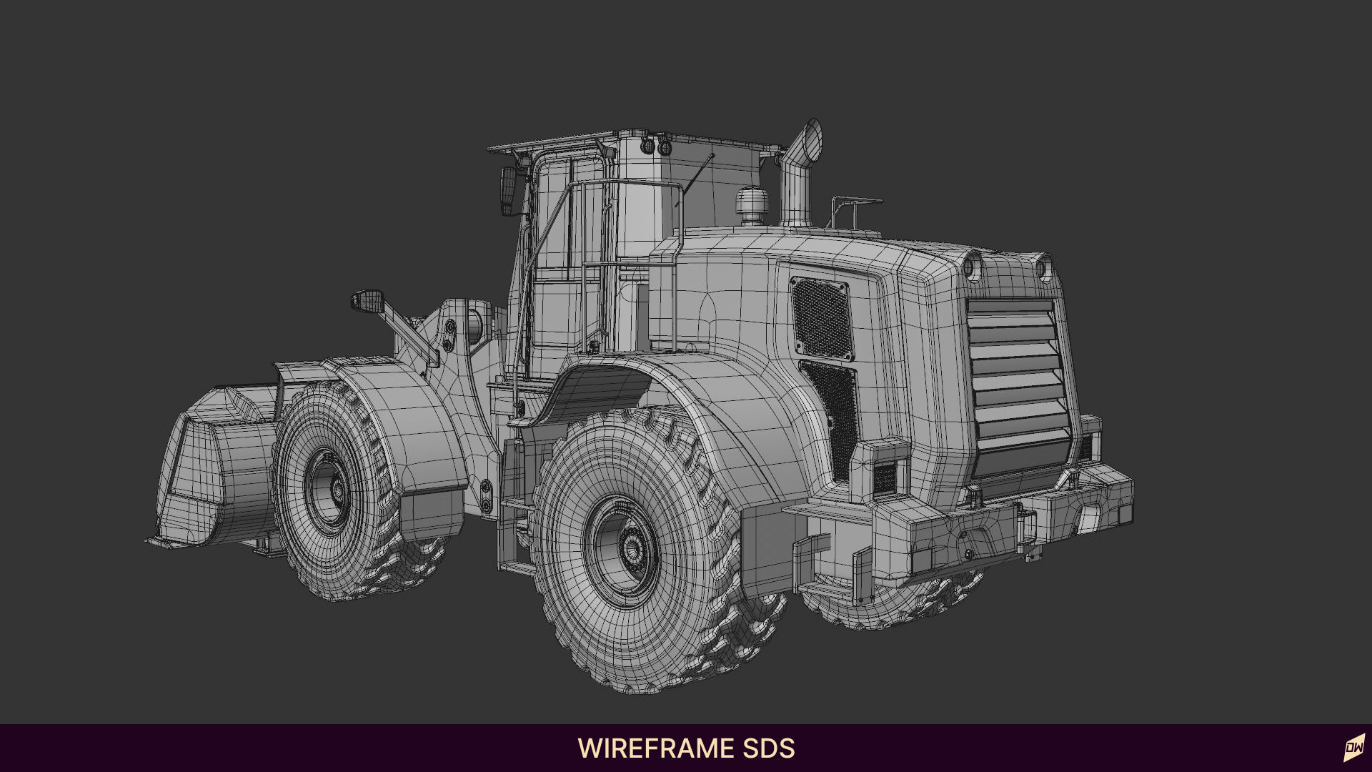 Wheel loader rig  3D model_20
