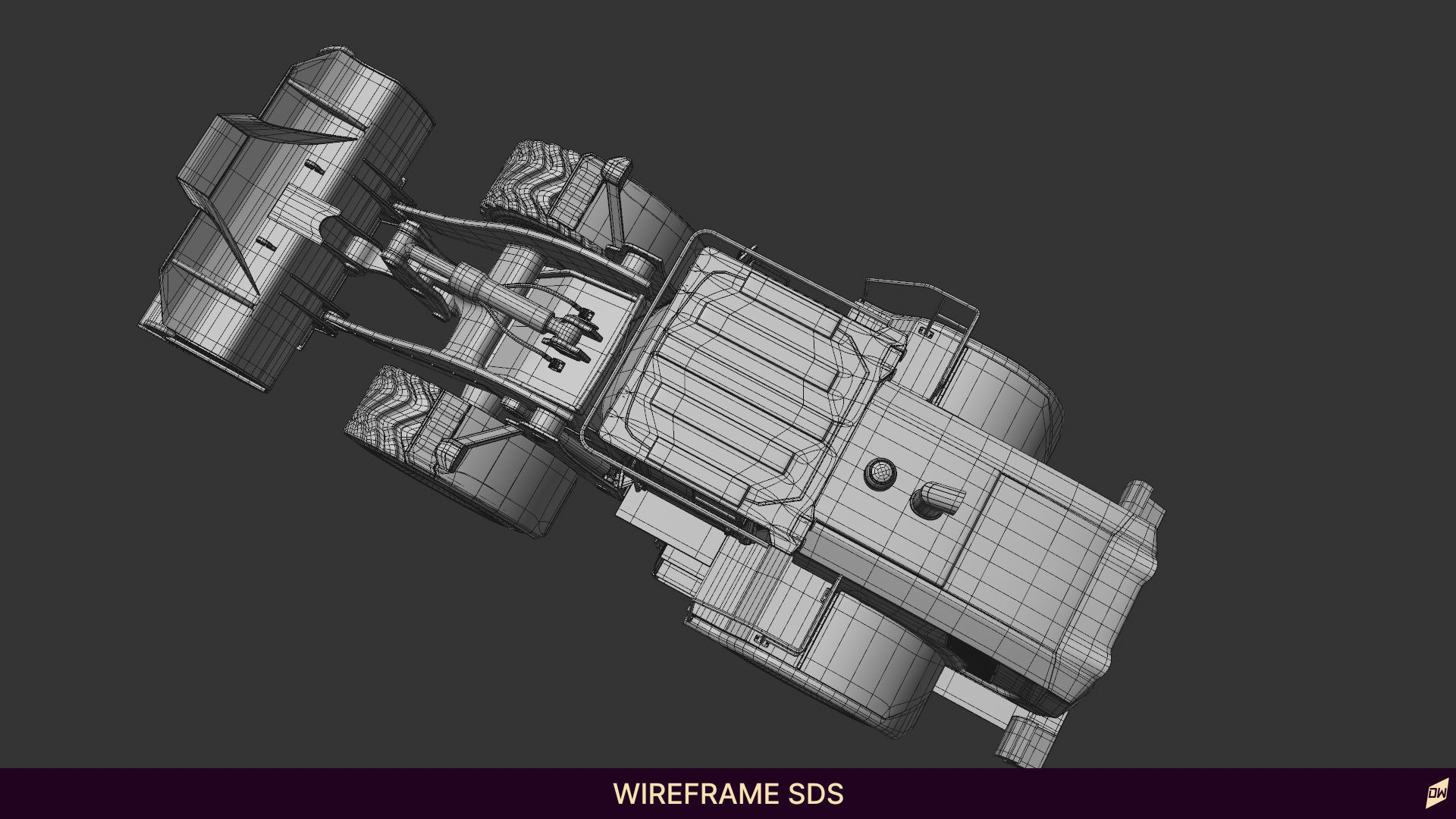 Wheel loader rig  3D model_21