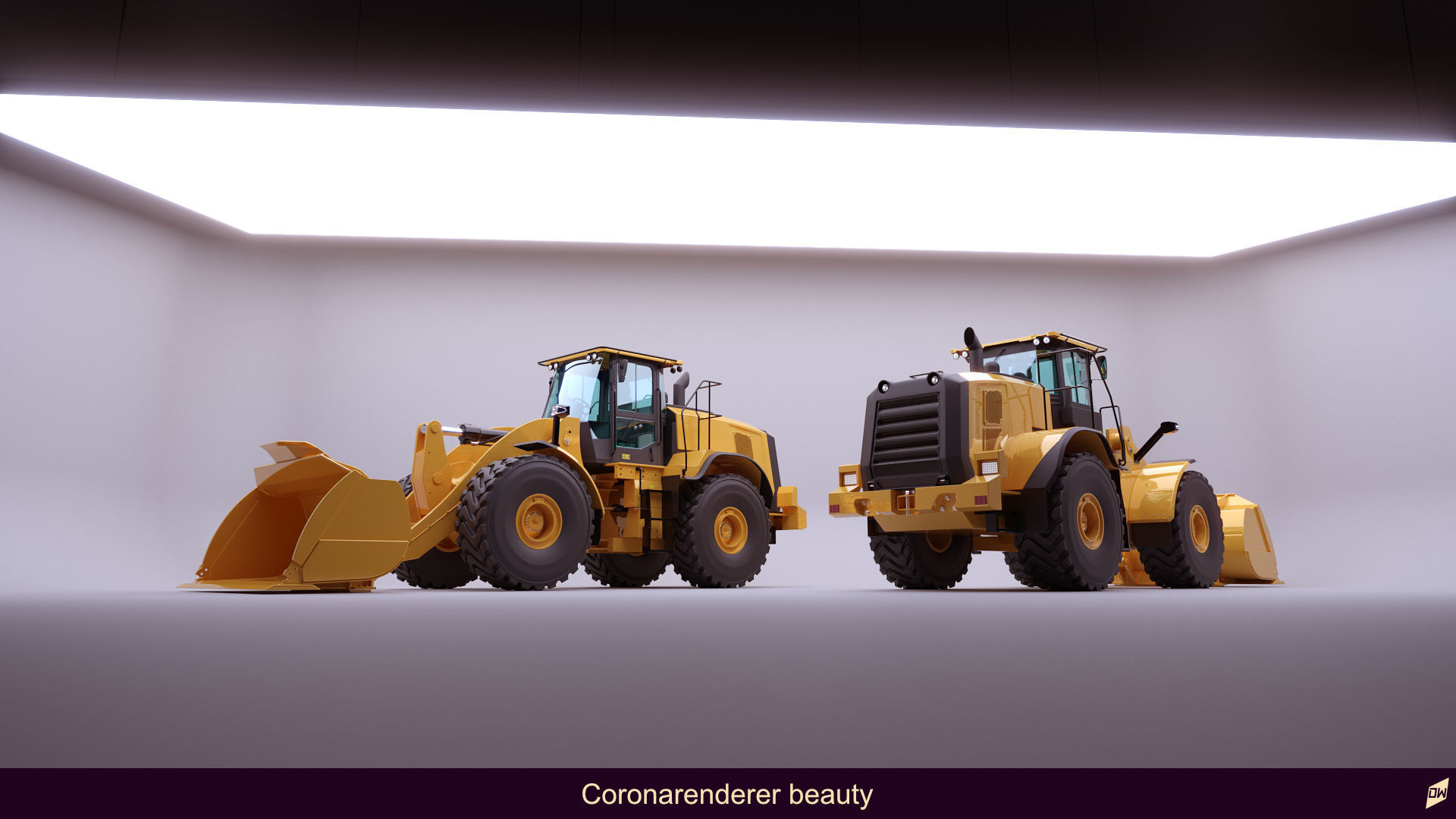 Wheel loader rig  3D model_15