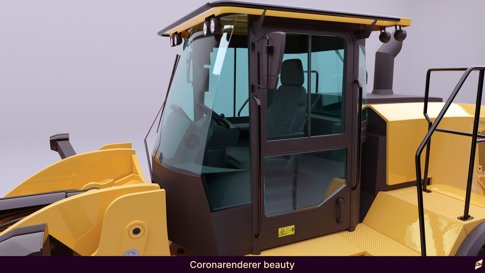 Wheel loader rig  3D model_11
