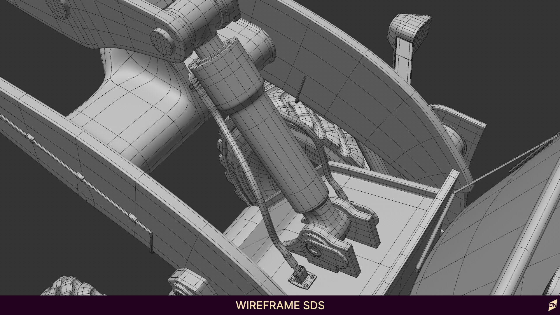 Wheel loader rig  3D model_27