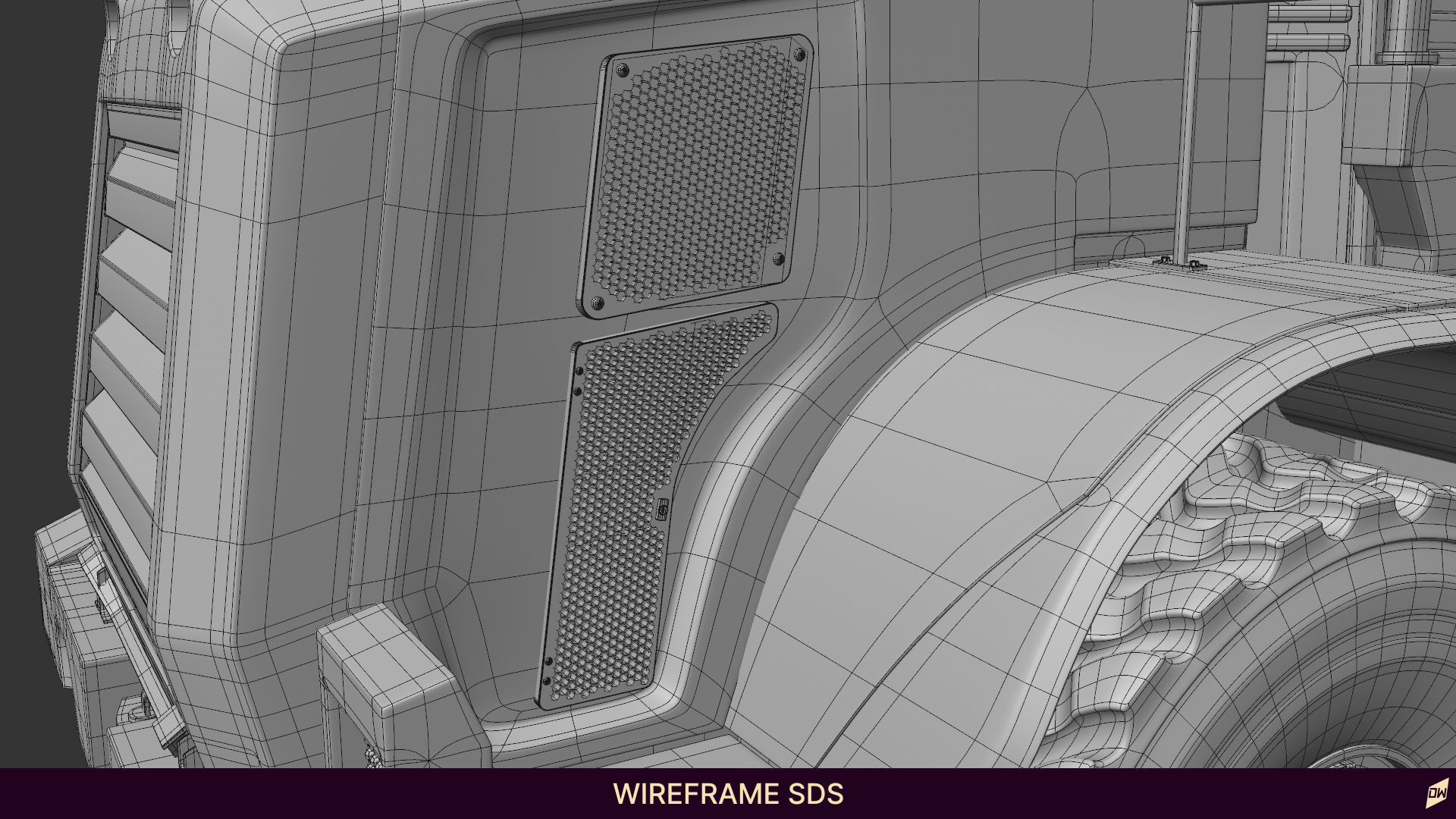 Wheel loader rig  3D model_31