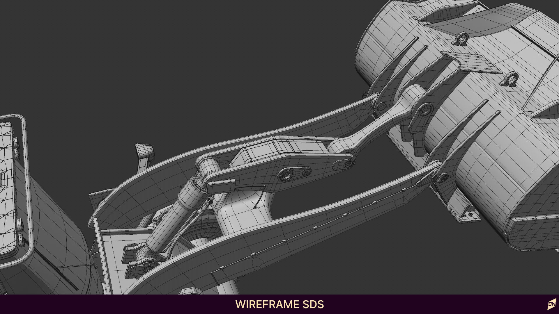 Wheel loader rig  3D model_26