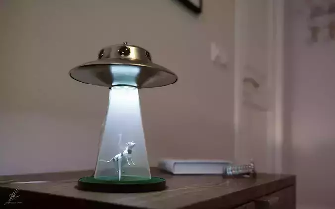 Alien Abduction Lamp
