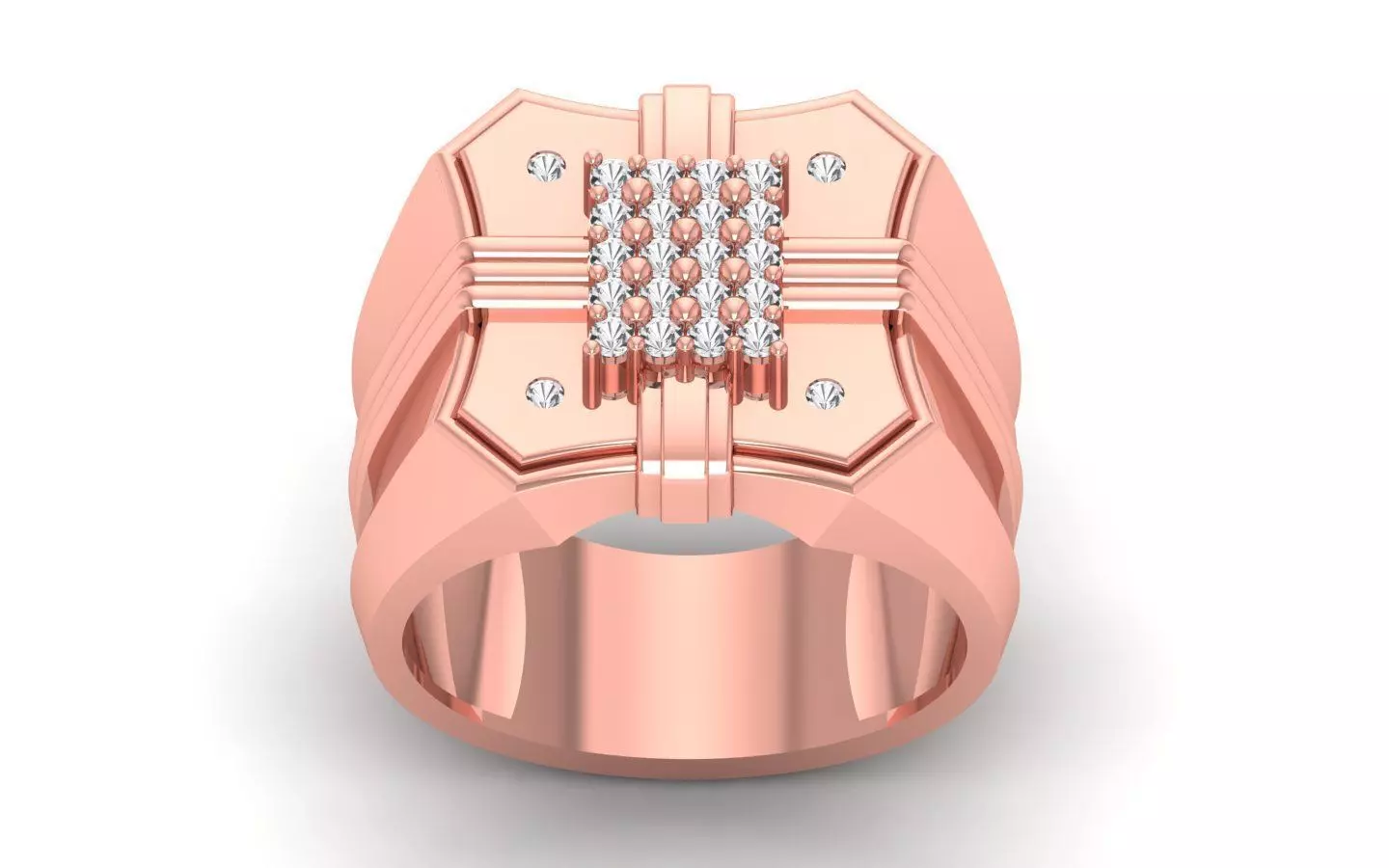 Solitaire Wedding Engagement Ring  3D print model_0